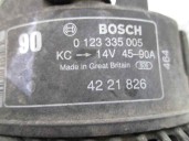 Recambio de alternador para saab 9-3 berlina 2.0 cat referencia OEM IAM 0123335005 4221826 BOSCH