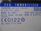 Recambio de centralita inmovilizador para toyota previa (r30) 2.0 turbodiesel cat referencia OEM IAM 8978028040 626165000 TOKAI