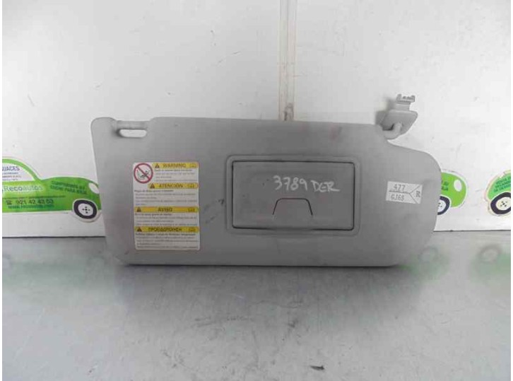 Recambio de parasol derecho para mazda 6 berlina (gg) 2.0 cat referencia OEM IAM 