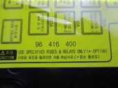 Recambio de caja reles / fusibles para daewoo evanda 2.0 cat referencia OEM IAM 96413478 3L06V200 