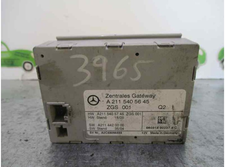 Recambio de modulo electronico para mercedes-benz clase e (w211) berlina 3.0 cdi cat referencia OEM IAM A2115405645 A2C53094453 