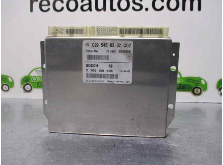 Recambio de centralita abs para mercedes-benz clase a (w168) 1.4 cat referencia OEM IAM 0295458332 0265109496 BOSCH