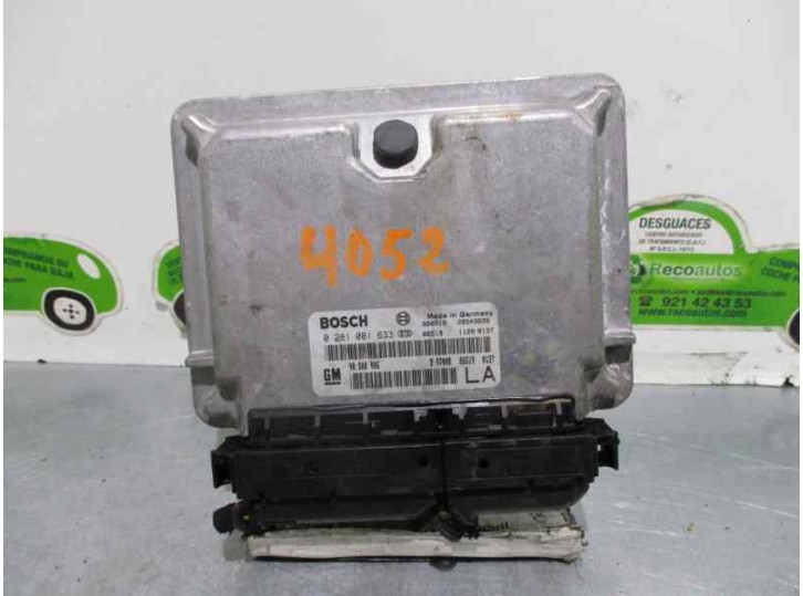 Recambio de centralita motor uce para opel vectra b berlina 2.0 dti referencia OEM IAM 90508986 0281001633 BOSCH