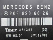Recambio de centralita cierre para mercedes-benz clase c (w203) berlina 2.2 cdi cat referencia OEM IAM 2038206626 351391 TEMIC