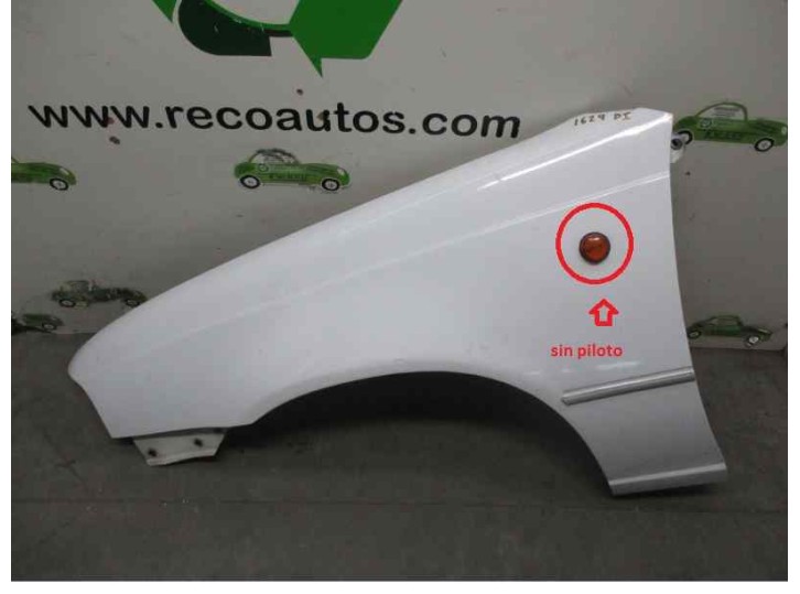 Recambio de aleta delantera izquierda para daewoo nexia 1.5 cat referencia OEM IAM K96191844A BLANCA 