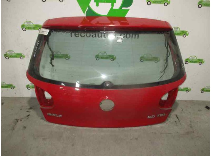 Recambio de porton trasero para volkswagen golf v berlina (1k1) 2.0 tdi referencia OEM IAM ROJO 3 PUERTAS
