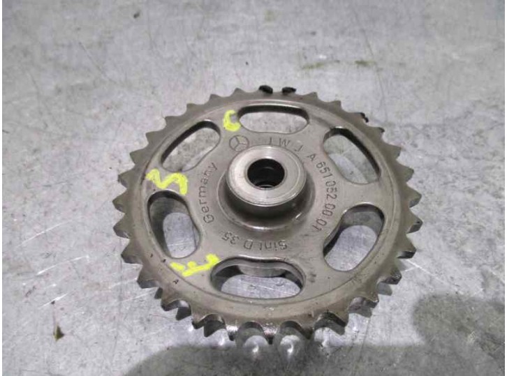 Recambio de polea arbol levas para mercedes-benz clase c (w204) berlina 2.1 cdi cat referencia OEM IAM A6510520001 
