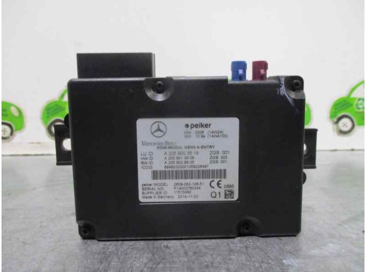Recambio de modulo electronico para mercedes-benz clase b (w246) 2.1 cdi cat referencia OEM IAM A2059003519 89490200001059228497