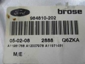 Replacement rear left window regulator for Ford Focus lim. (CB4) 1.8 TDCi turbodiesel CAT OEM IAM reference MANUAL 5 DOOR