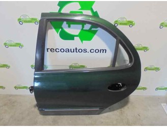 Recambio de puerta trasera izquierda para hyundai lantra berlina (rd) 1.6 cat referencia OEM IAM 7700329031 VERDE 4 PUERTAS