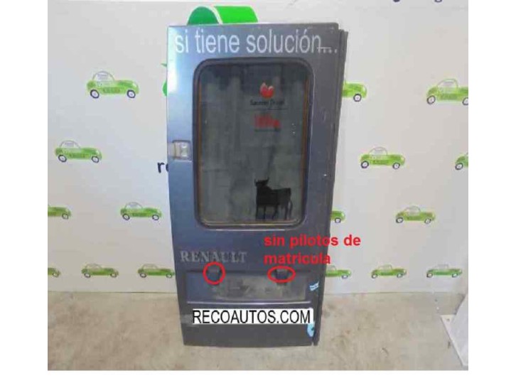 Replacement rear left door for Renault Rapid/Express (F40) 1.6 Diesel OEM IAM reference 7751467252 GREY LABELLED 4 D