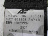 Recambio de cinturon seguridad delantero derecho para volkswagen sharan (7m6/7m9) 1.9 tdi referencia OEM IAM 7M3857706 33023994 