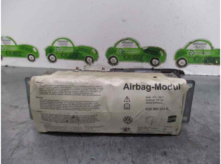 Recambio de airbag delantero derecho para seat ibiza (6l1) 1.9 tdi referencia OEM IAM 6Q0880204E 00217B7MUBRW 