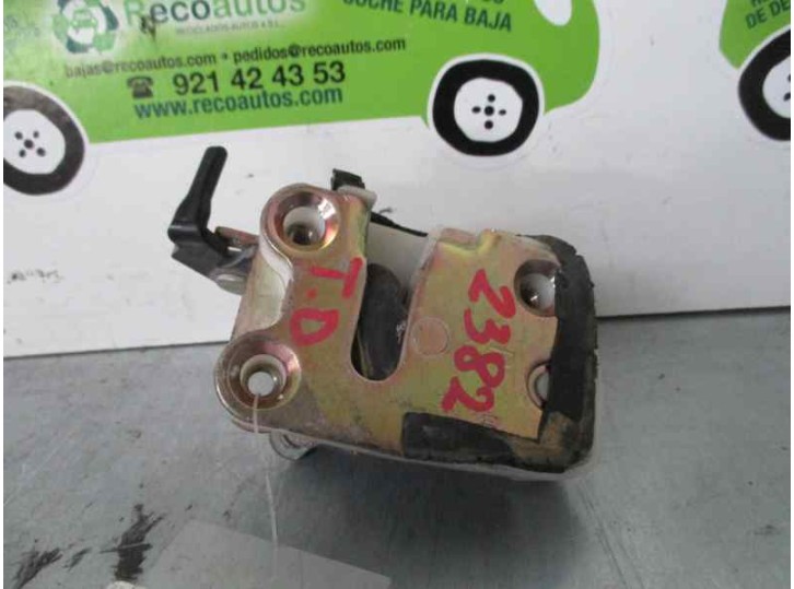 Recambio de cerradura puerta trasera derecha para opel frontera a 2.4 cat referencia OEM IAM 5 PUERTAS