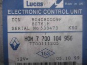 Recambio de centralita motor uce para renault clio ii fase i (b/cbo) 1.9 diesel referencia OEM IAM 7700104956 R04080009F LUCAS