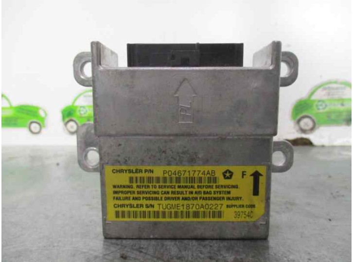Replacement airbag control unit for Chrysler Neon (PL) 2.0 16V CAT OEM IAM reference 04671774AB 39754C 