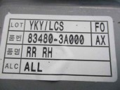 Replacement rear right window regulator for Hyundai Trajet (FO) 2.0 CRDi CAT OEM IAM reference 834803A000 2 PINS 5 DOORS