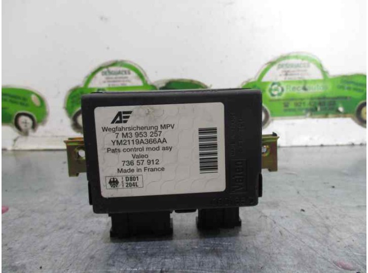 Recambio de centralita inmovilizador para volkswagen sharan (7m6/7m9) 1.9 tdi referencia OEM IAM 7M3953257 