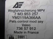 Recambio de centralita inmovilizador para volkswagen sharan (7m6/7m9) 1.9 tdi referencia OEM IAM 7M3953257 