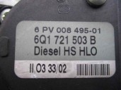 Recambio de potenciometro pedal para seat ibiza (6l1) 1.9 sdi referencia OEM IAM 6Q1721503B 6PV00849501 HELLA