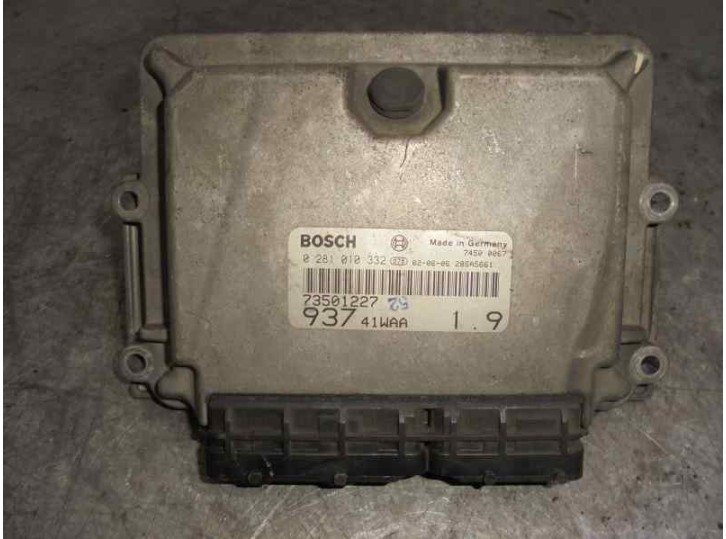 Replacement engine control unit (ECU) for Alfa Romeo 147 (190) 1.9 JTD CAT OEM IAM reference 73501227 0281010332 BOSCH