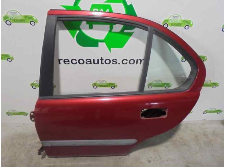 Rear left door replacement for MG Series 200 (RF) 1.6 CAT OEM IAM reference BFA450290 GARNET 5 DOORS
