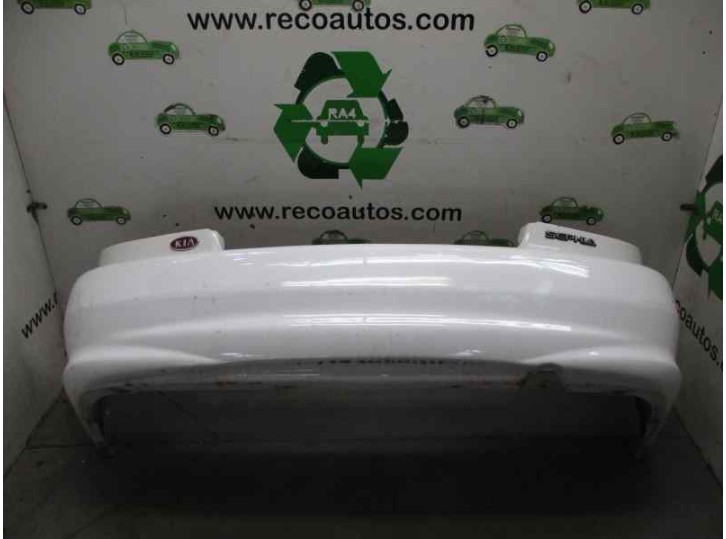 Recambio de paragolpes trasero para kia sephia ll 1.5 cat referencia OEM IAM BLANCO 4 PUERTAS