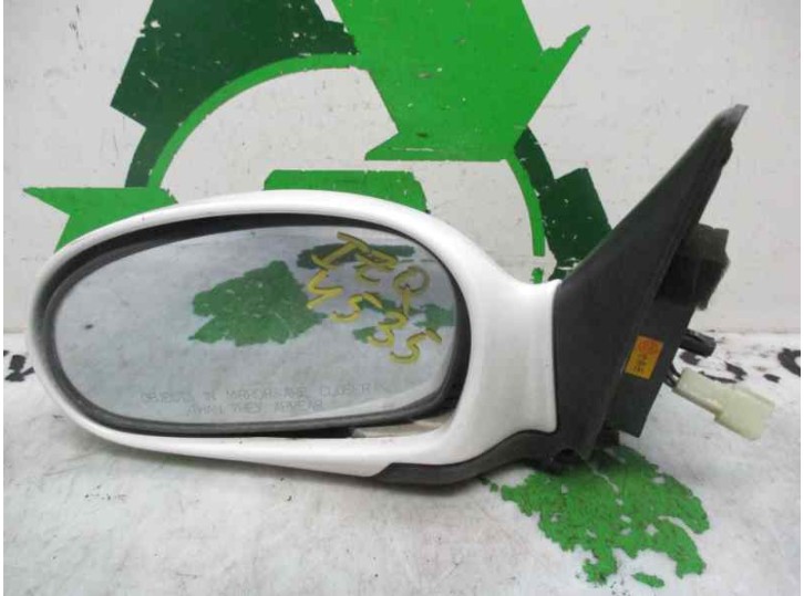 Replacement left wing mirror for Kia Sephia II 1.5 cat OEM IAM reference 0K20369180CFKZ 3 PINS 4 DOORS