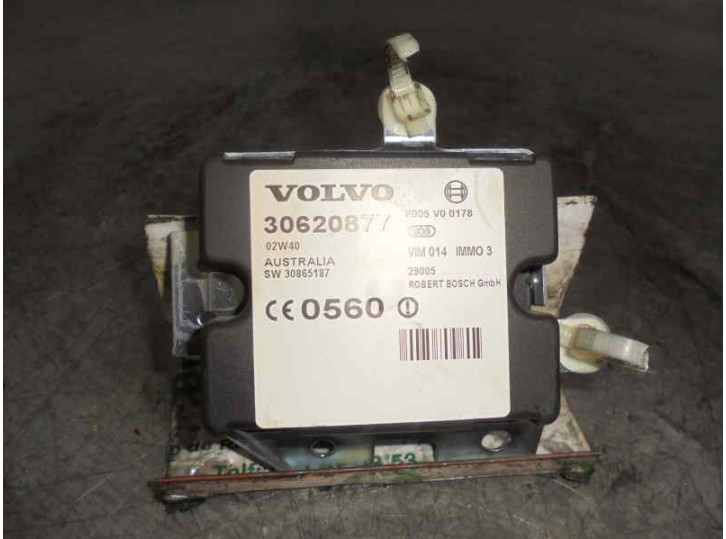 Recambio de centralita inmovilizador para volvo v40 familiar 1.9 diesel cat referencia OEM IAM 30620877 SW30865187 F005V00178