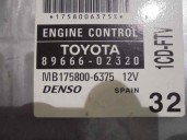 Recambio de centralita motor uce para toyota corolla (e12) 2.0 d-cat referencia OEM IAM 8966602320 MB1758006375 DENSO