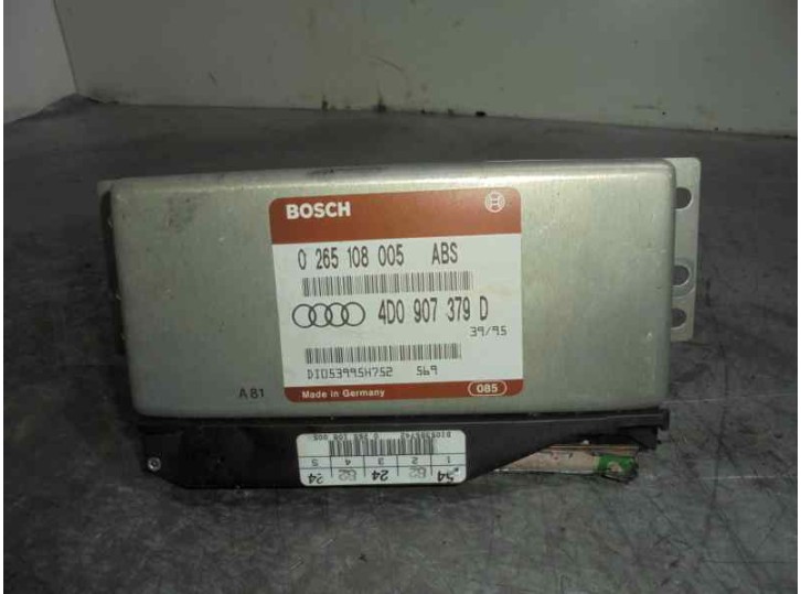 Recambio de centralita abs para audi a6 berlina (c4) 2.5 tdi cat (ael) referencia OEM IAM 4D0907379 0265108005 BOSCH