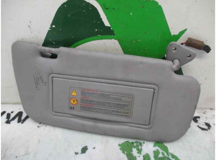 Replacement right sun visor for Nissan Primera Trav. (P12) 2.2 16V Turbodiesel Cat OEM IAM reference 