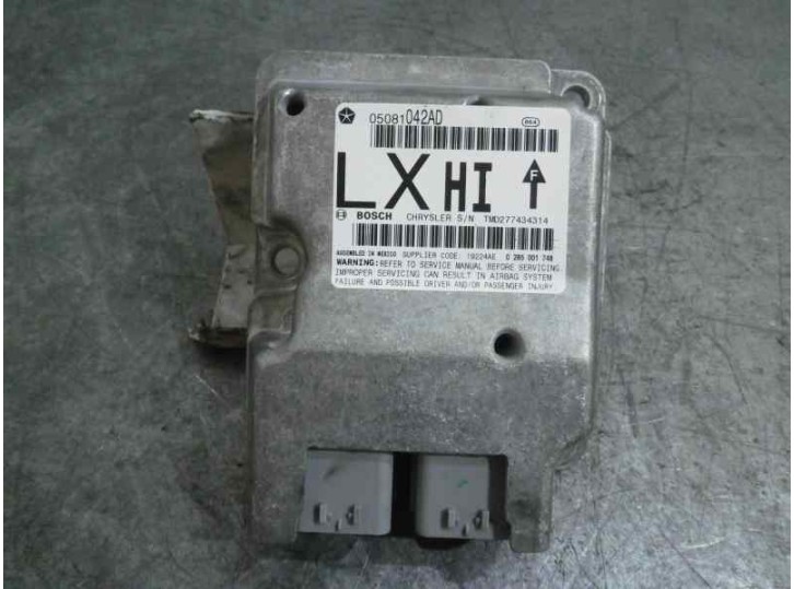 Replacement airbag control unit for Chrysler 300 C 3.5 CAT OEM IAM reference 05081042AD 0285001748 BOSCH