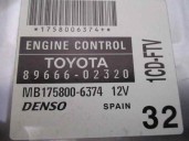 Recambio de centralita motor uce para toyota corolla (e12) 2.0 turbodiesel cat referencia OEM IAM 8966602320 MB1758006374 DENSO