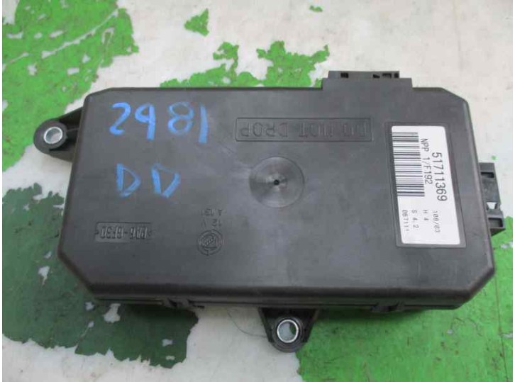 Replacement central locking unit for Fiat Stilo (192) 1.2 16V CAT OEM IAM reference 51711369 51711369 