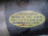 Recambio de motor arranque para mitsubishi santamo (hyundai) 2.0 cat referencia OEM IAM 3610021740 MC109018 MANDO