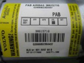 Recambio de airbag delantero derecho para volvo v50 familiar 2.0 diesel cat referencia OEM IAM 30615716 G2808052350497 AUTOLIV