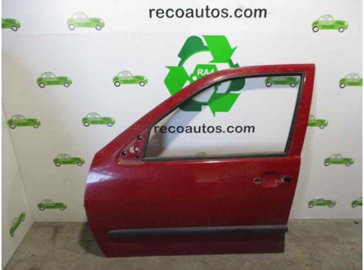 Replacement front left door for Volkswagen Caddy KA/KB (9K9) 1.9 Diesel OEM IAM reference 6K4831051C RED 4D