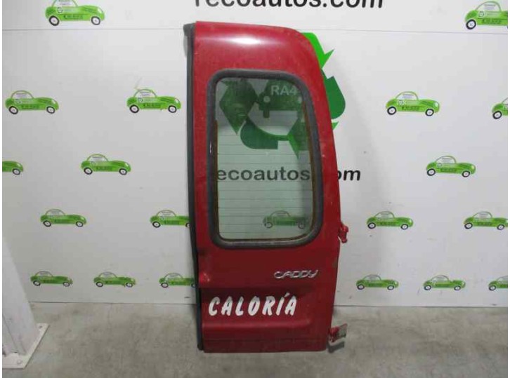 Replacement rear right door for Volkswagen Caddy KA/KB (9K9) 1.9 diesel OEM IAM reference RED REAR HATCH 4 DOORS