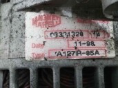 Replacement alternator for Fiat Brava (182) 1.6 16V CAT OEM IAM reference 63321328 A127IR MAGNETI MARELLI