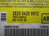 Recambio de centralita airbag para tata indica 1.4 referencia OEM IAM 282054209912 602168700 AUTOLIV
