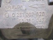 Replacement mass air flow sensor for Opel Meriva A 1.7 16v OEM IAM reference 55350047 0281002620 BOSCH