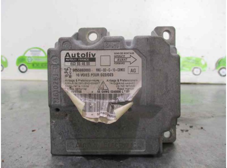 Recambio de centralita airbag para peugeot 407 sw 1.6 hdi referencia OEM IAM 9655880880 603554600 AUTOLIV