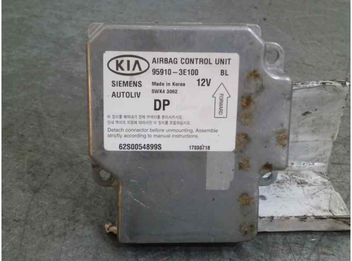 Recambio de centralita airbag para kia sorento 2.5 crdi cat referencia OEM IAM 959103E100 5WK43062 SIEMENS