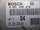 Recambio de centralita motor uce para peugeot 206 berlina xt referencia OEM IAM 9632693980 0261206216 BOSCH