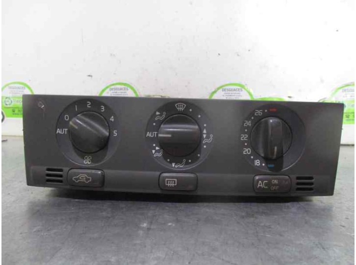 Replacement heating / air conditioning control panel for Volvo S40 Sedan 1.8 16V CAT OEM IAM reference 806095 95W50K 