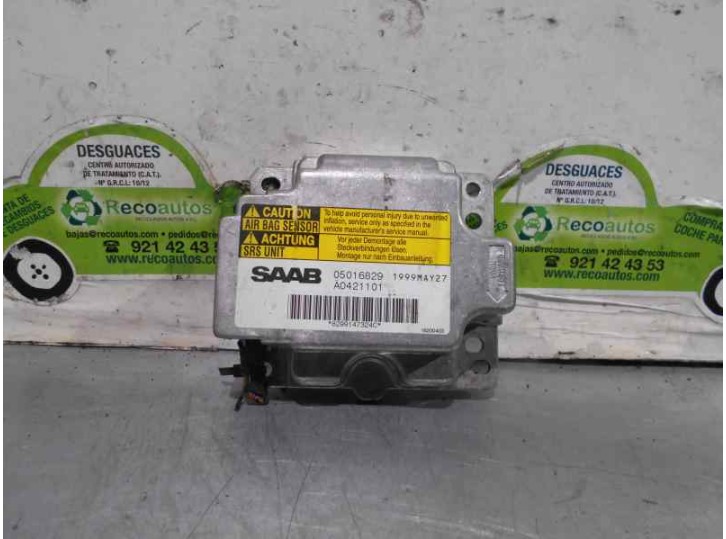 Recambio de centralita airbag para saab 9-3 berlina 2.2 16v tid cat referencia OEM IAM 05016829 Ä0421101 