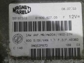 Recambio de centralita motor uce para fiat seicento (187) 1.1 referencia OEM IAM 55187372 6160062705 MAGNETI MARELLI