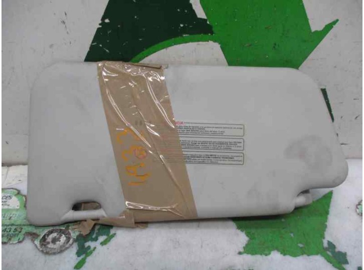 Replacement left sun visor for Nissan Micra (K12E) 1.2 CAT OEM IAM reference 