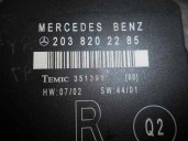 Recambio de centralita cierre para mercedes-benz clase c (w203) berlina 2.2 cdi cat referencia OEM IAM 2038202285 351391 TEMIC